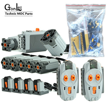 Technic MOC 0853 Power Function Motors Set for Ultimate 42009 20004 Mobile Crane Mk II Car Building Blocks Model Bricks Toys